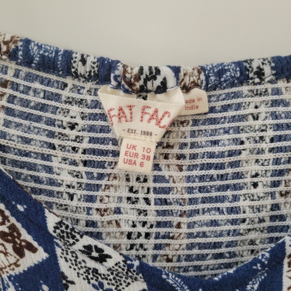 Fat Face Side Tie Dress, US 6 - Picture 3 of 5